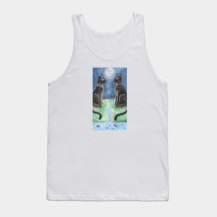 The Moon Tarot Watercolor Tank Top